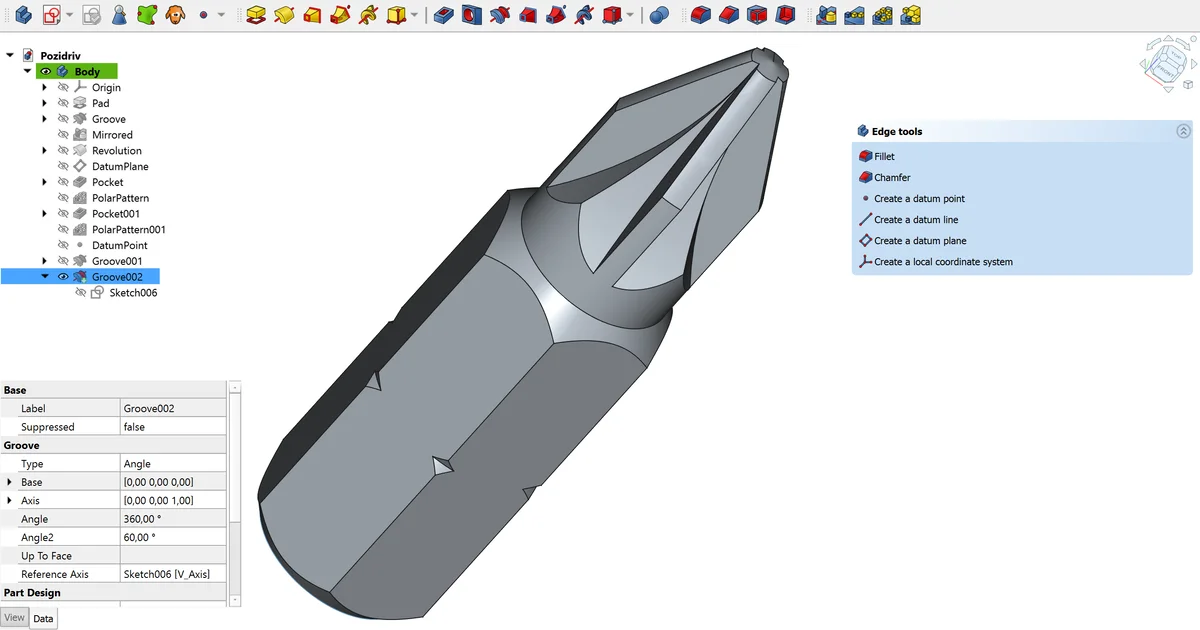 FreeCAD interface