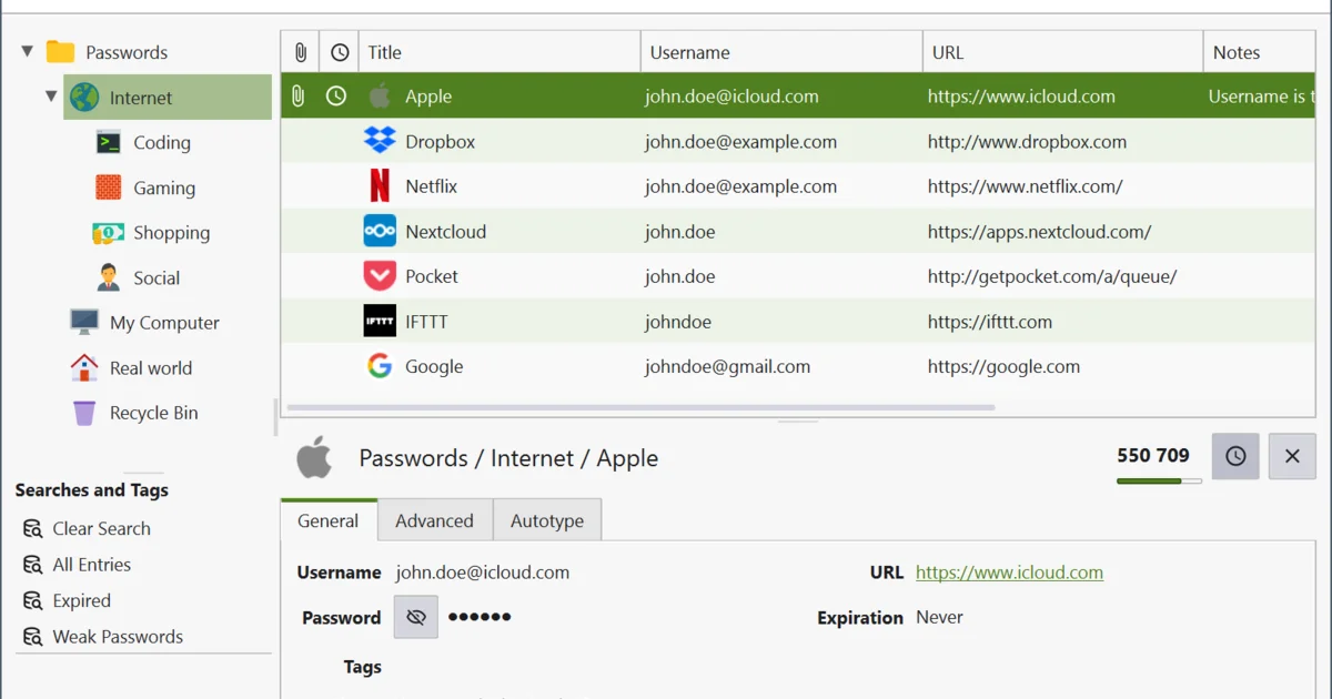 Software interface screenshot